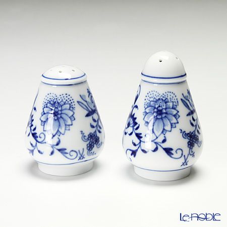 マイセン（Meissen） ブルーオニオン 800101 ソルト 7cm＆ペッパー 6cm