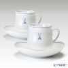 マイセン（Meissen） ホワイトマイセン（VIP） 825009／23582 コーヒーカップ＆ソーサー 150ml ペア