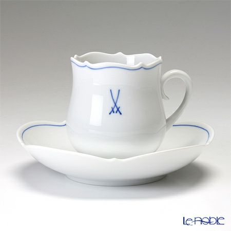 マイセン（Meissen） ホワイトマイセン（VIP） 825009／23582 コーヒーカップ＆ソーサー 150ml ペア