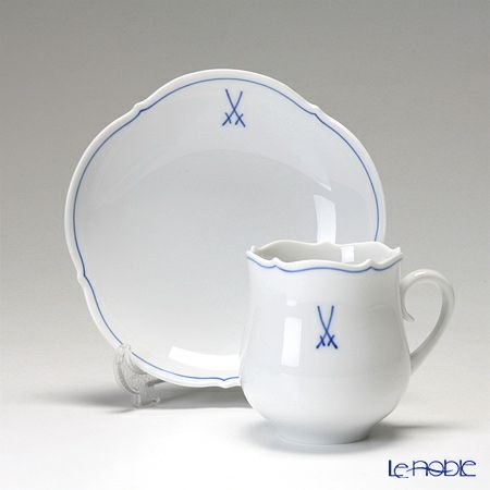 マイセン（Meissen） ホワイトマイセン（VIP） 825009／23582 コーヒーカップ＆ソーサー 150ml ペア