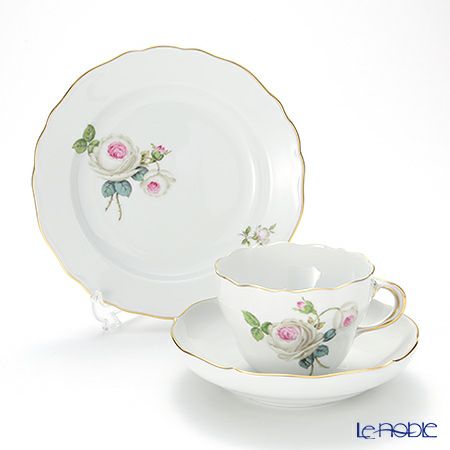 マイセン（Meissen） ホワイトローズ 029510 トリオセット（コーヒー）