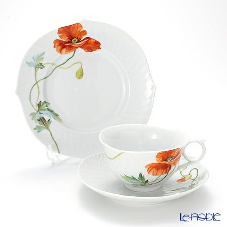 マイセン（Meissen） ワイルドポピー 615201 トリオセット（ティー）