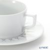 マイセン（Meissen） スウォード エレガントグレイ 79A225-41633 ティーカップ＆ソーサー 150ml／14.5cm ペア
