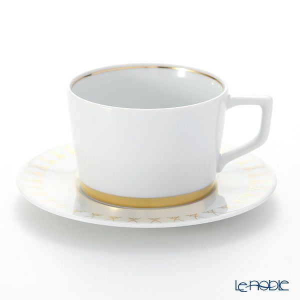 マイセン（Meissen） スウォード ラグジュアリーゴールド 99A370-41584 カプチーノカップ＆ソーサー 200ml／14.5cm ペア
