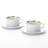 マイセン（Meissen） スウォード ラグジュアリーゴールド 99A370-41584 カプチーノカップ＆ソーサー 200ml／14.5cm ペア