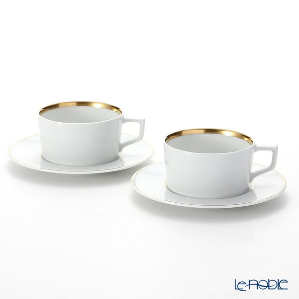 マイセン（Meissen） スウォード ラグジュアリーゴールド 99A371-41633 ティーカップ＆ソーサー 150ml／14.5cm ペア