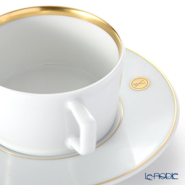 マイセン（Meissen） スウォード ラグジュアリーゴールド 99A371-41633 ティーカップ＆ソーサー 150ml／14.5cm ペア