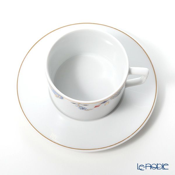 マイセン（Meissen） ノーブルブルー 802190-41582（572／98A077-41562） コーヒーカップ＆ソーサー 180ml （オニオンエッジ） ペア