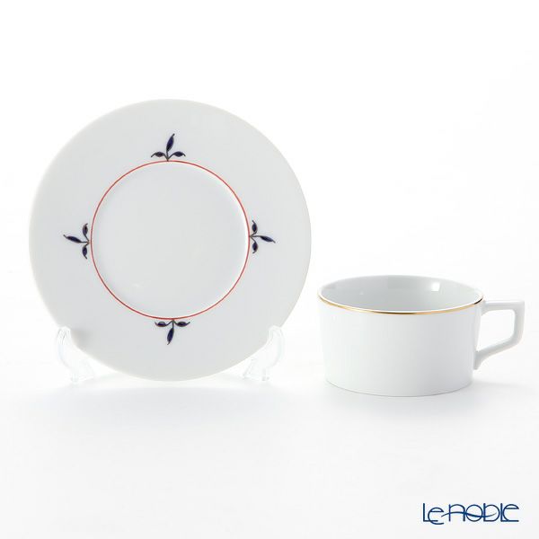 マイセン（Meissen） ノーブルブルー 802490-41633（98A077-41623／562） ティーカップ＆ソーサー 150ml （ブロッサムツィッグ） ペア