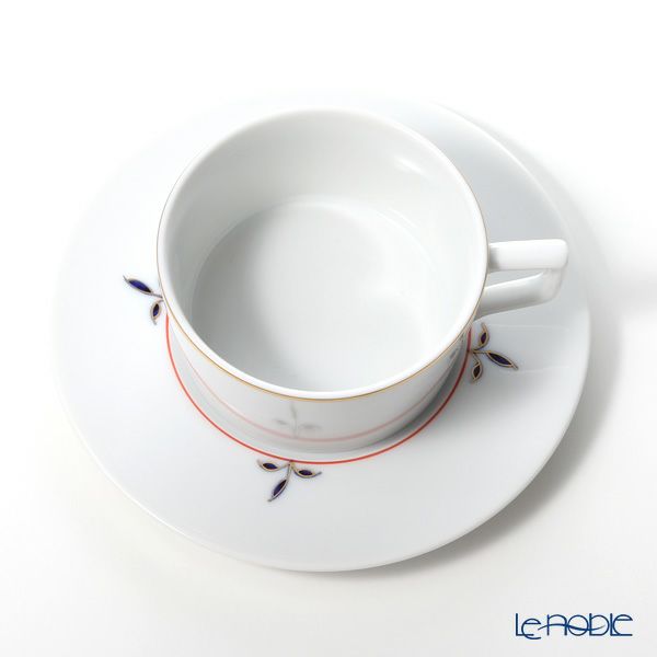 マイセン（Meissen） ノーブルブルー 802490-41633（98A077-41623／562） ティーカップ＆ソーサー 150ml （ブロッサムツィッグ） ペア