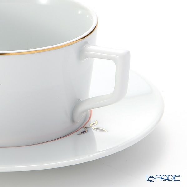 マイセン（Meissen） ノーブルブルー 802490-41633（98A077-41623／562） ティーカップ＆ソーサー 150ml （ブロッサムツィッグ） ペア