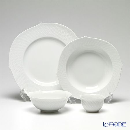 マイセン（Meissen） 波の戯れホワイト 4点セット A