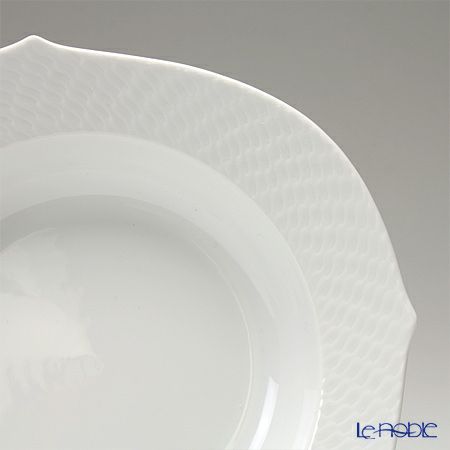 マイセン（Meissen） 波の戯れホワイト 000001／29488 スーププレート 23cm 4枚セット