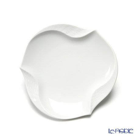 マイセン（Meissen） 波の戯れホワイト 000001／53574 ギフトプレート 12.5cm ペア