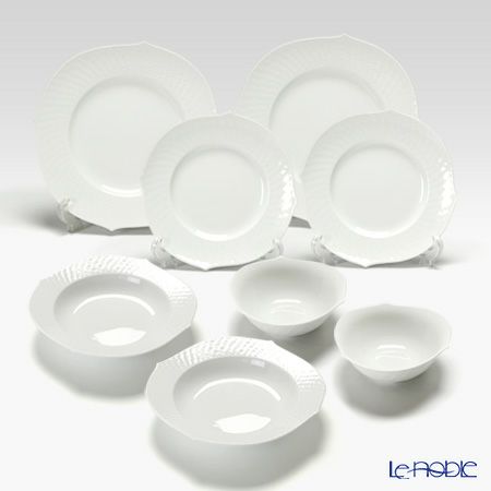 マイセン（Meissen） 波の戯れホワイト 2人用 8点セット