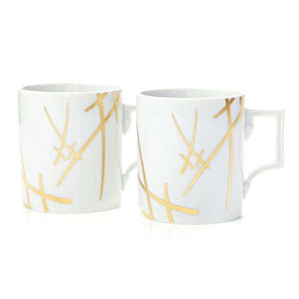 マイセン（Meissen） 剣マーク スタイル（ゴールド） マグカップ 240ml／高さ9cm ペア 77a042／55810