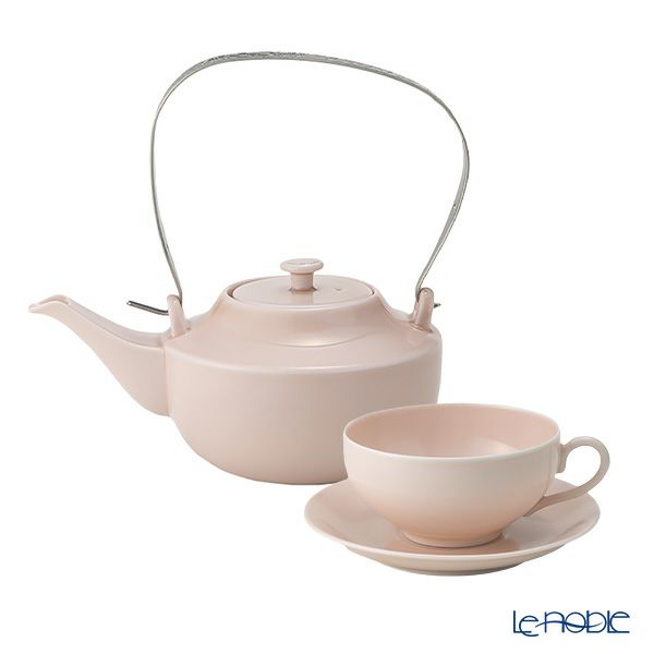 西川貞三郎商店 NISHIKAWA JAPAN KATA ティーカップ＆ソーサー220ml ＆ ティーポット800ml 花雲 ピンク セット