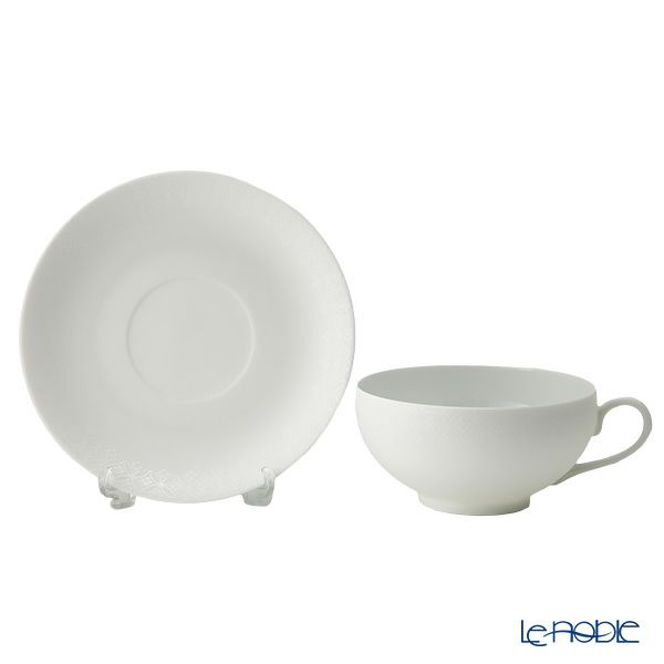 西川貞三郎商店 NISHIKAWA JAPAN KATA ティーカップ＆ソーサー220ml ＆ ティーポット800ml 凪華 マット ホワイト／七宝文様 セット