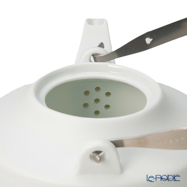 西川貞三郎商店 NISHIKAWA JAPAN KATA ティーカップ＆ソーサー220ml ＆ ティーポット800ml 凪華 マット ホワイト／七宝文様 セット