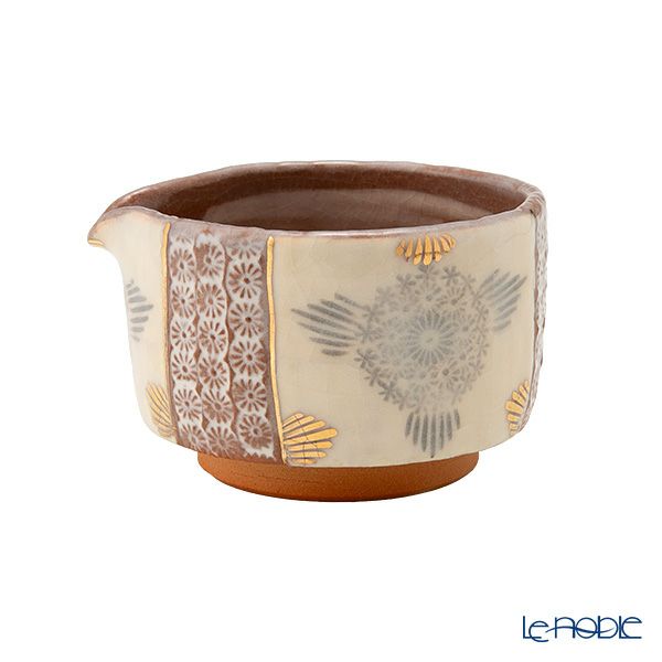 京焼・清水焼 煎茶用 茶器揃 4点セット 志野花三島