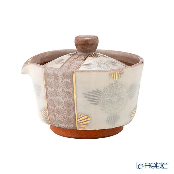 京焼・清水焼 煎茶用 茶器揃 4点セット 志野花三島