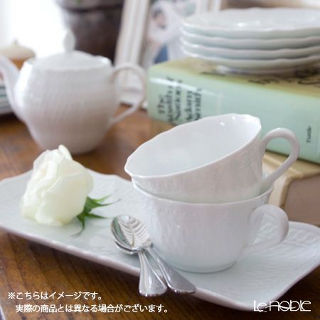 ノリタケ シェール ブラン 2人用 ティーセット B