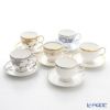 ノリタケ ティー・コーヒー碗皿 T50788A 6客アソートセット 絵変り