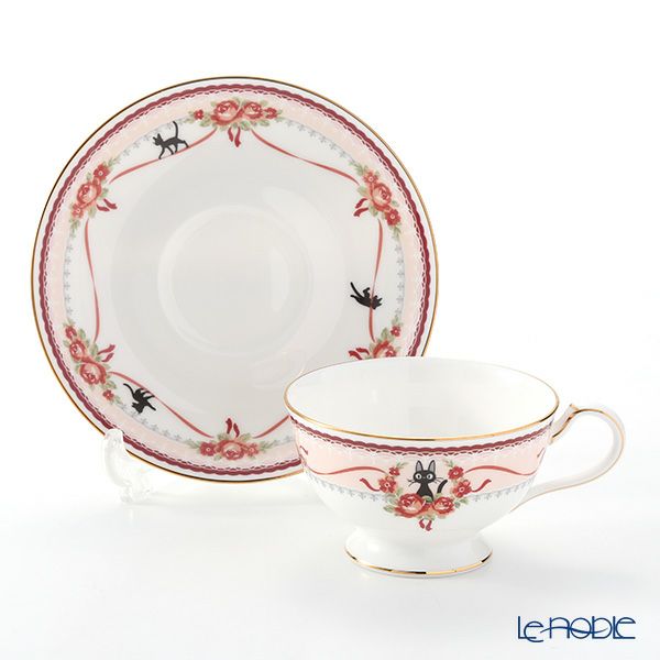 ノリタケ 魔女の宅急便 ピンク（H-612L） トリオ セット 21cmプレート（MJ97211）＆ ティー・コーヒー碗皿（MJ97221）