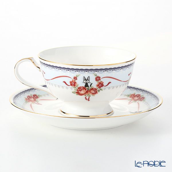 ノリタケ 魔女の宅急便 ブルー（H-613L） トリオ セット 21cmプレート（MJ97211）＆ ティー・コーヒー碗皿（MJ97221）