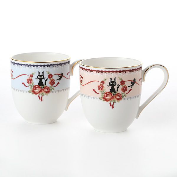 ノリタケ 魔女の宅急便 マグカップ（MJ58186） ピンク（H-612L）＆ブルー（H-613L）ペア