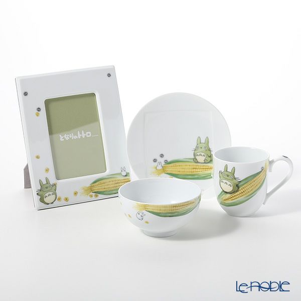 ノリタケ となりのトトロ 野菜シリーズ VT91082／1704-3 トウモロコシ 4点セット