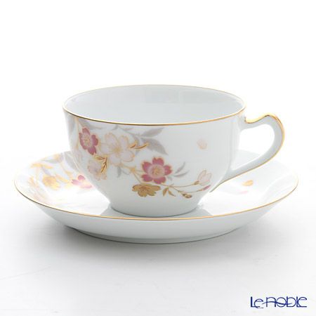 大倉陶園 桜シリーズ 碗皿 1C／A682 6客アソートセット 絵変り