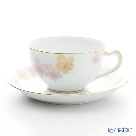 大倉陶園 桜シリーズ 碗皿 1C／A682 6客アソートセット 絵変り