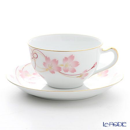 大倉陶園 桜シリーズ 碗皿 1C／A682 6客アソートセット 絵変り