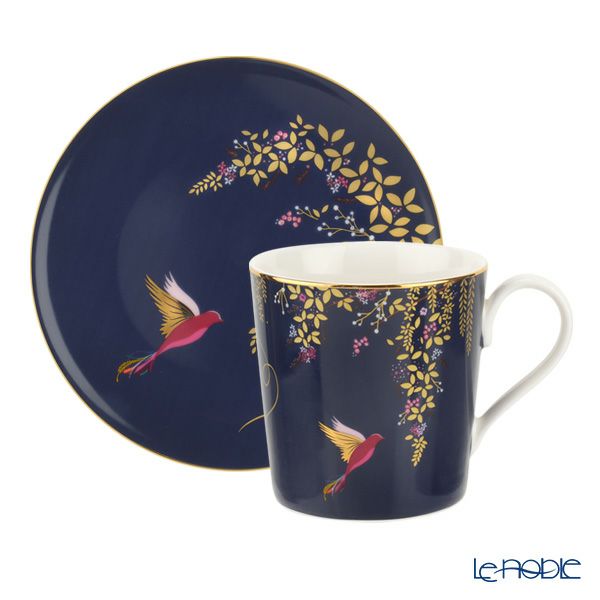 ポートメリオン サラミラーロンドン チェルシー 2点セット マグカップ 340ml ＆プレート20cm ネイビー