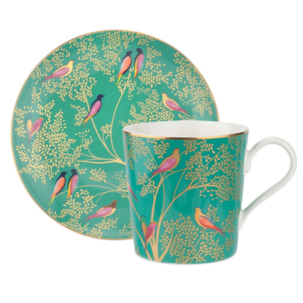 ポートメリオン サラミラーロンドン チェルシー 2点セット マグカップ 340ml ＆プレート20cm グリーン