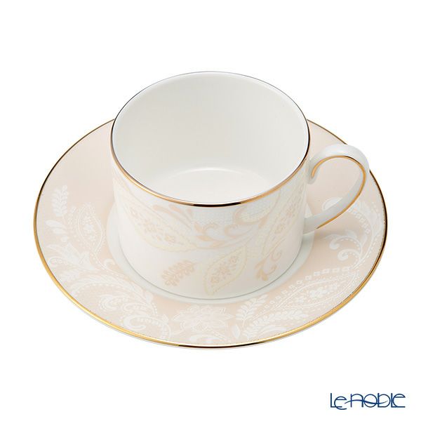 プラウナ プレミアム サテンスティッチ ティーカップ＆ソーサー 200ml ペア