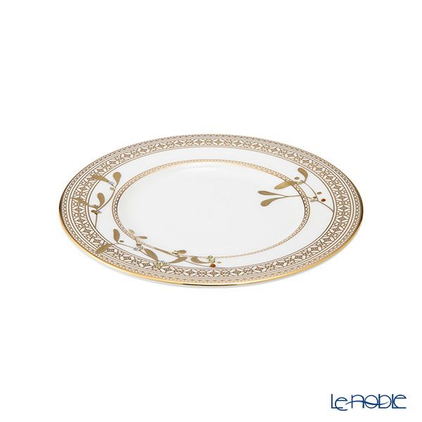 プラウナ ジュエリー スワロフスキーエレメント ゴールデンリーブス プレート 17cm ペア