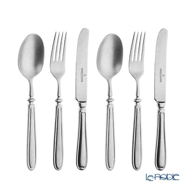 Picard＆Wielputz ピカード＆ヴィールプッツ ランドハウス ヴィンテージ ディナー／テーブルスプーン＆フォーク＆ナイフ 6本セット つや消し