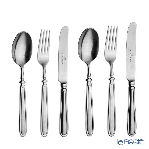 Picard＆Wielputz ピカード＆ヴィールプッツ ランドハウス ヴィンテージ デザートスプーン＆フォーク＆ナイフ 6本セット つや消し