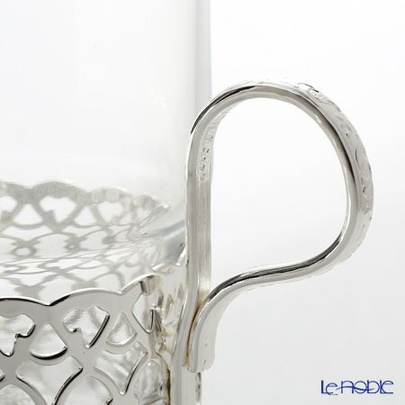 クイーン アン QUEEN ANNE（イギリス製銀メッキ） グラスカップ ハンドル付／アンティーク調 0／6322／A ペア 【トレイ付】