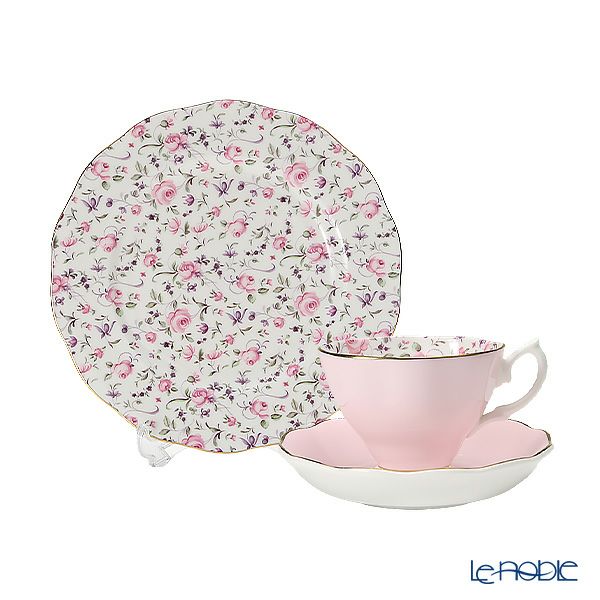 ロイヤル・アルバート ローズコンフェッティ トリオセット