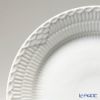 ロイヤルコペンハーゲン（Royal Copenhagen） ホワイト フルーテッド ハーフレース プレート（フラット） 25cm ペア 1128625／1017295