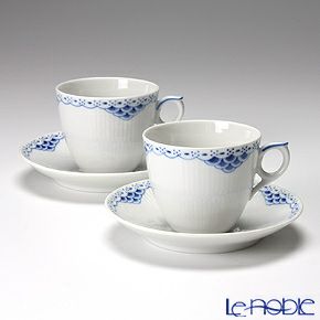 ロイヤルコペンハーゲン（Royal Copenhagen） プリンセス ブルー コーヒーカップ＆ソーサー 170ml ペア 1104071／1017246
