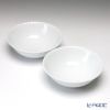 ロイヤルコペンハーゲン（Royal Copenhagen） ホワイト フルーテッド ハーフレース ボウル 5×15.5cm ペア 1128574／1017288