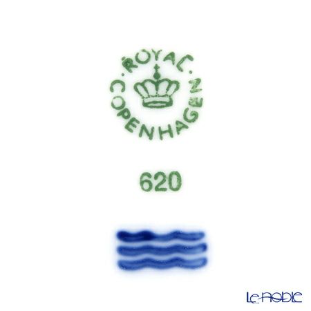 ロイヤルコペンハーゲン（Royal Copenhagen） ホワイト フルーテッド ハーフレース プレート（フラット） 19cm ペア 1128620／1017293