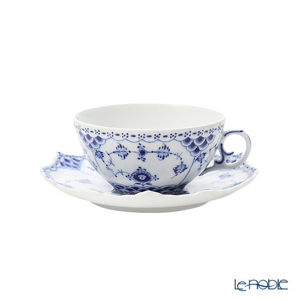 ロイヤルコペンハーゲン（Royal Copenhagen） ブルー フルーテッド フルレース トリオセット（ティー）