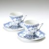 ロイヤルコペンハーゲン（Royal Copenhagen） ブルー フルーテッド フルレース コーヒーカップ＆ソーサー（S） 140ml ペア 1103068／1017226