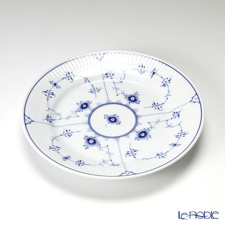 ロイヤルコペンハーゲン（Royal Copenhagen） ブルー フルーテッド プレイン トリオセット（コーヒー）