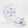 ロイヤルコペンハーゲン（Royal Copenhagen） ブルー フルーテッド プレイン トリオセット（コーヒー）
